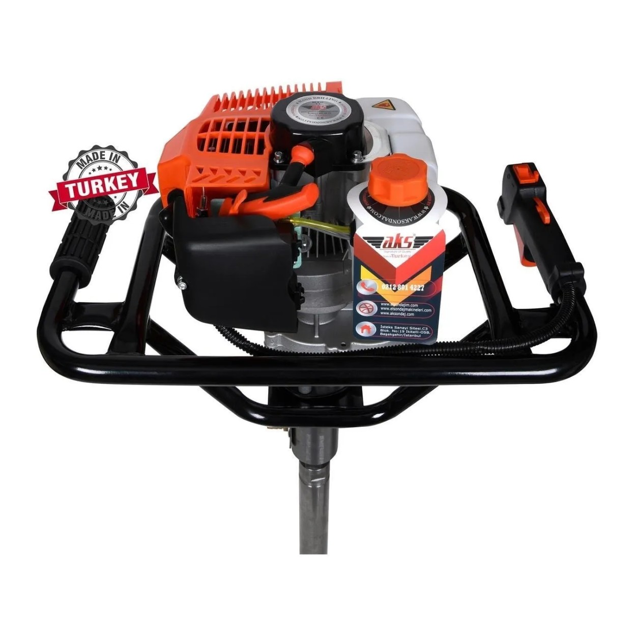 T-1 Benzinli El Sondaj Makinası Profesyonel Set 5 Metre